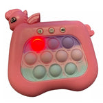 Jucarie Interactiva Pop It Whack A Mole, Flippy, Tip Consola, Anti-Stres, 4 Moduri de Joc, din ABS si Silicon, +3 Ani,