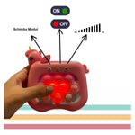 Jucarie Interactiva Pop It Whack A Mole, Flippy, Tip Consola, Anti-Stres, 4 Moduri de Joc, din ABS si Silicon, +3 Ani,