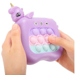 Jucarie Interactiva Pop It Whack A Mole, Flippy, Tip Consola, Anti-Stres, 4 Moduri de Joc, din ABS si Silicon, +3 Ani,