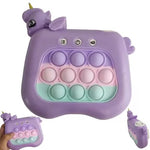 Jucarie Interactiva Pop It Whack A Mole, Flippy, Tip Consola, Anti-Stres, 4 Moduri de Joc, din ABS si Silicon, +3 Ani,