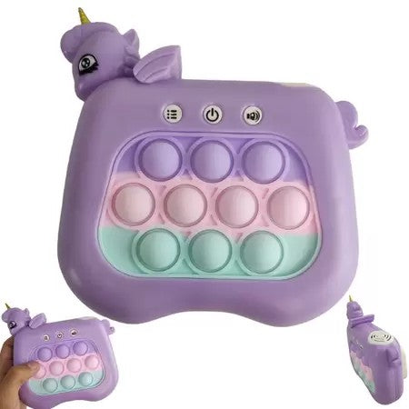 Jucarie Interactiva Pop It Whack A Mole, Flippy, Tip Consola, Anti-Stres, 4 Moduri de Joc, din ABS si Silicon, +3 Ani,