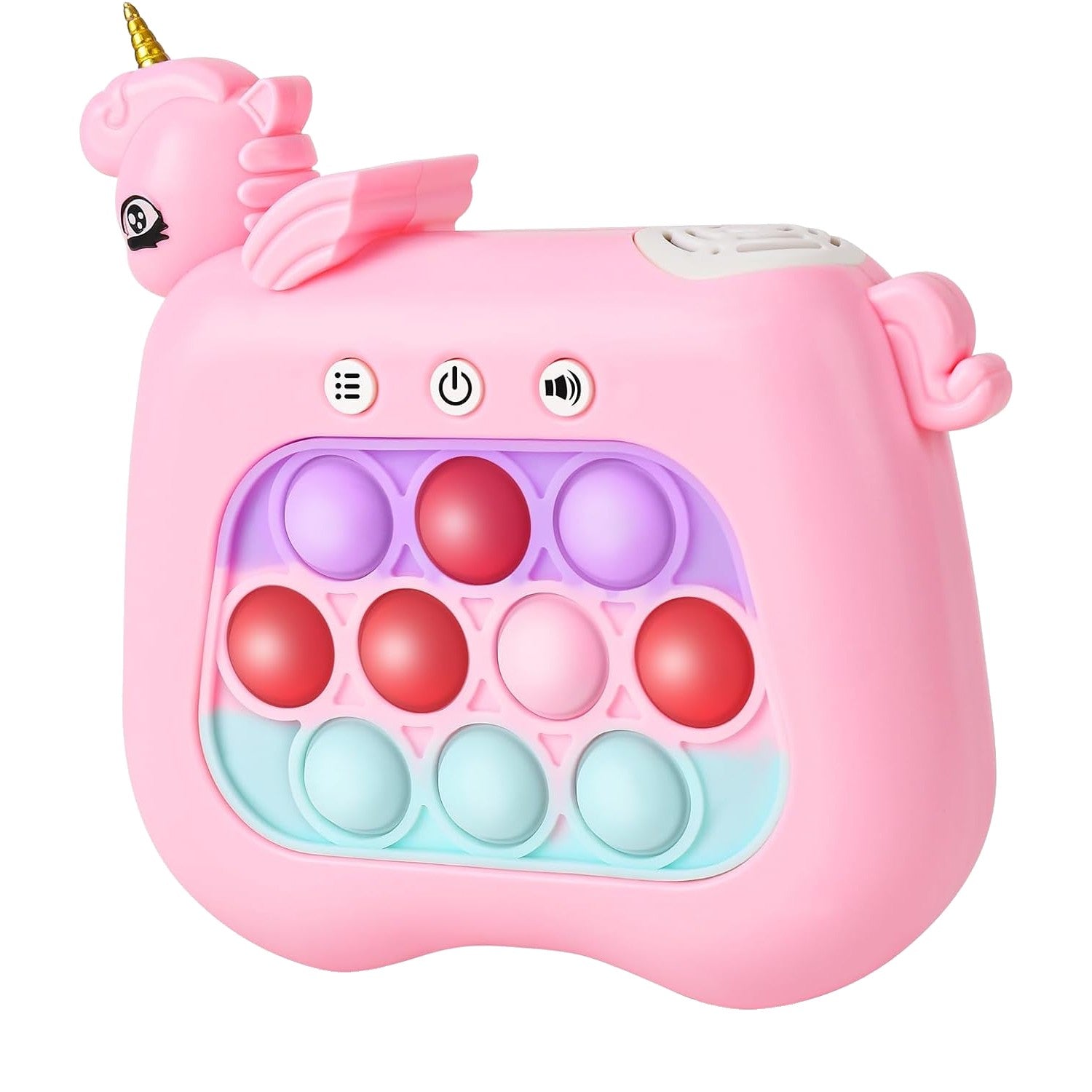Jucarie Interactiva Pop It Whack A Mole, Flippy, Tip Consola, Anti-Stres, 4 Moduri de Joc, din ABS si Silicon, +3 Ani,