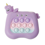 Jucarie Interactiva Pop It Whack A Mole, Flippy, Tip Consola, Anti-Stres, 4 Moduri de Joc, din ABS si Silicon, +3 Ani,