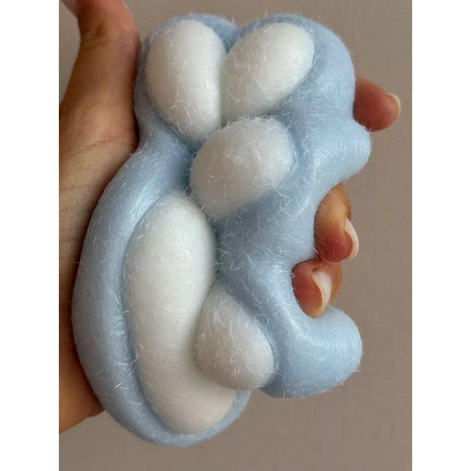 Jucarie Interactiva Squishy, Flippy, Model Cat Paw, Squeeze Pinch Family, Revenire Lenta, din TPR, +3 Ani, 7.5 cm,