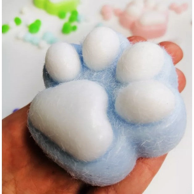 Jucarie Interactiva Squishy, Flippy, Model Cat Paw, Squeeze Pinch Family, Revenire Lenta, din TPR, +3 Ani, 7.5 cm,