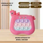 Jucarie Interactiva Tip Consola pentru Copii, Flippy, Diferite Moduri de Joc, 120 Nivele, Material ABS/silicon, Sunete