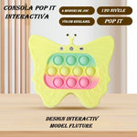 Jucarie Interactiva Tip Consola pentru Copii, Flippy, Diferite Moduri de Joc, 120 Nivele, Material ABS/silicon, cu