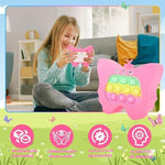 Jucarie Interactiva Tip Consola pentru Copii, Flippy, Diferite Moduri de Joc, 120 Nivele, Material ABS/silicon, Sunete