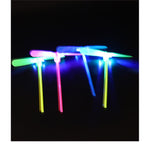 Set 4 Jucarii Libelula Zburatoare, Distractive pentru Copii, Flippy, Aruncatoare Manuale din Plastic, cu Lumini,