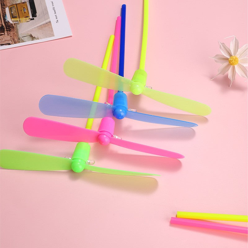 Set 4 Jucarii Libelula Zburatoare, Distractive pentru Copii, Flippy, Aruncatoare Manuale din Plastic, cu Lumini,