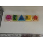 Jucarie Montessori din Lemn, Flippy, Tip Puzzle, cu 5 Forme Asimetrice, 15 Piese, Educativa, Interactiva, Creativa,