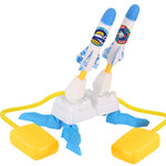 Jucarie pentru Copii, Flippy, Lansator de Rachete cu Piciorul, Doua Lansatoare, 6 Rachete Fara Lumini, 33x25x27 cm,