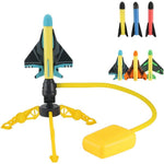 Jucarie pentru Copii, Flippy, Lansator de Rachete cu Piciorul, Un Lansator, 3 Rachete Fara Lumini, 3 Aircrafts, 42x36