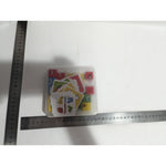 Jucarie Pentru Copii Montessori Flippy, Cub din Lemn, Asamblare Fete, 64 de Carti Distractive, pentru Baieti si Fete,