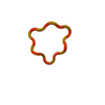 Jucarie Senzoriala Antistres, Flippy, Fidget Twist, cu Miscari Infinite de Decompresie, 2 Culori, Galben/Portocaliu, +
