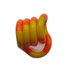 Jucarie Senzoriala Antistres, Flippy, Fidget Twist, cu Miscari Infinite de Decompresie, 2 Culori, Galben/Portocaliu, +