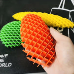 Jucarie Worm Fidget de Decompresie, Flippy, Anti Stres, Dimensiune Compacta 10 cm, Dimensiune Extinsa 24.5 cm,