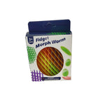 Jucarie Worm Fidget de Decompresie, Flippy, Anti Stres, Dimensiune Compacta 10 cm, Dimensiune Extinsa 24.5 cm,