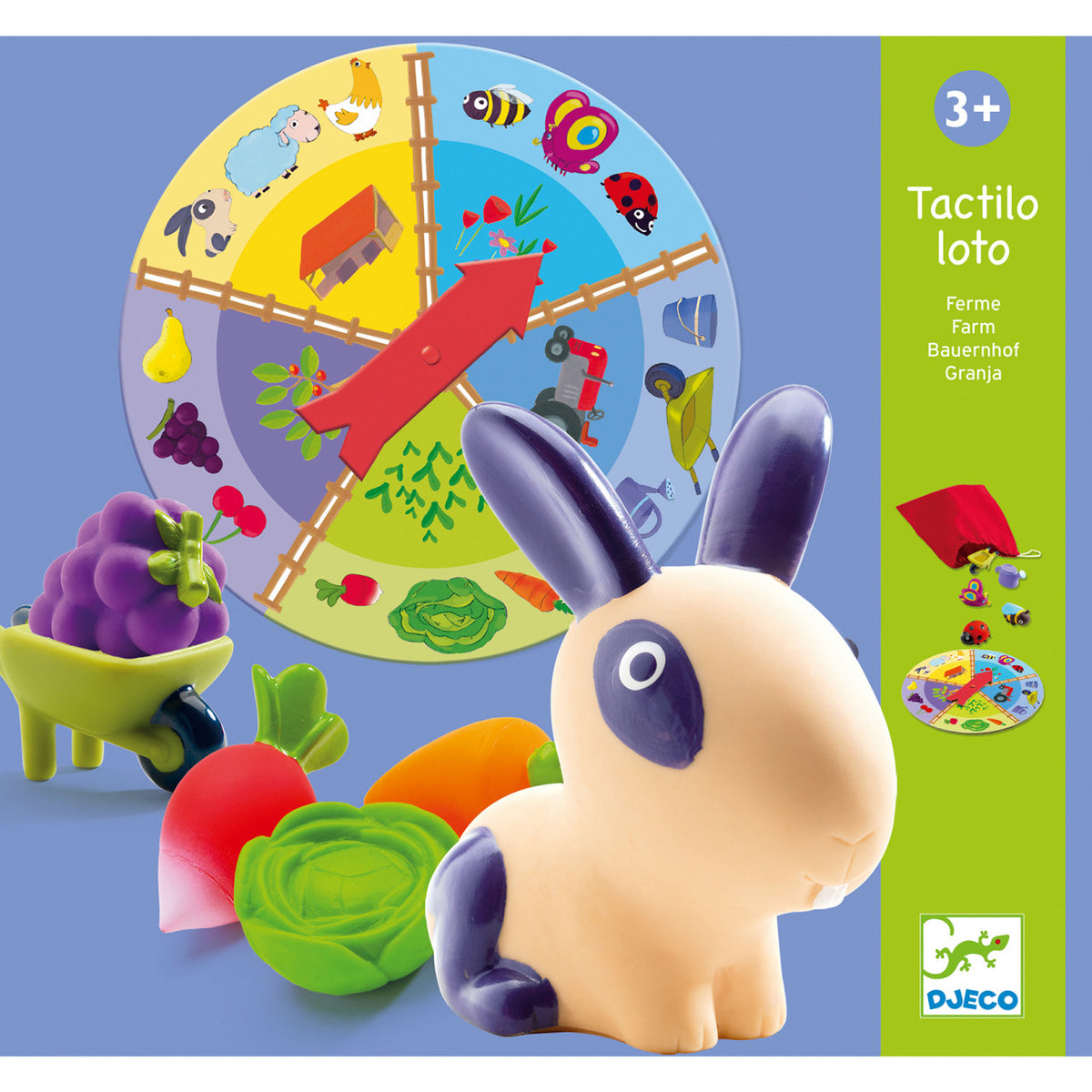 Jucarii educative Tactilo Loto Ferma, Djeco
