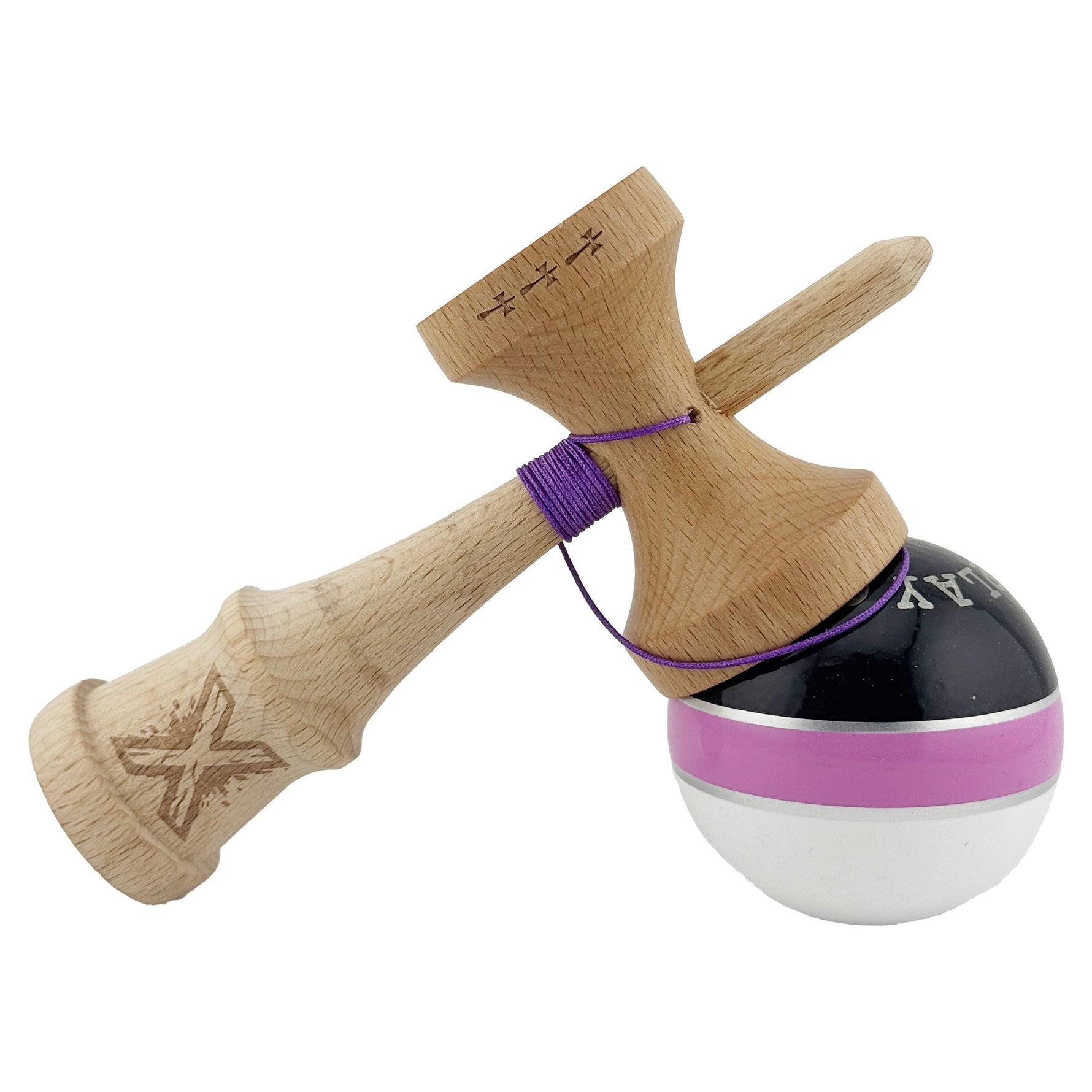 Kendama X ROYAL SPIKE Originala, Profesionala, Flippy, Big Cups V2, Super Sticky cu Cupe Mari, Rulment Metalic, din