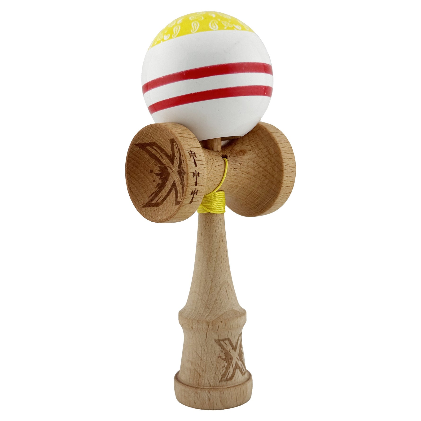 Kendama X CHICANOS Originala, Profesionala, Flippy, Big Cups V2, Super Sticky cu Cupe Mari, Rulment Metalic, din lemn