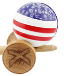 Kendama X CHICANOS Originala, Profesionala, Flippy, Big Cups V2, Super Sticky cu Cupe Mari, Rulment Metalic, din lemn