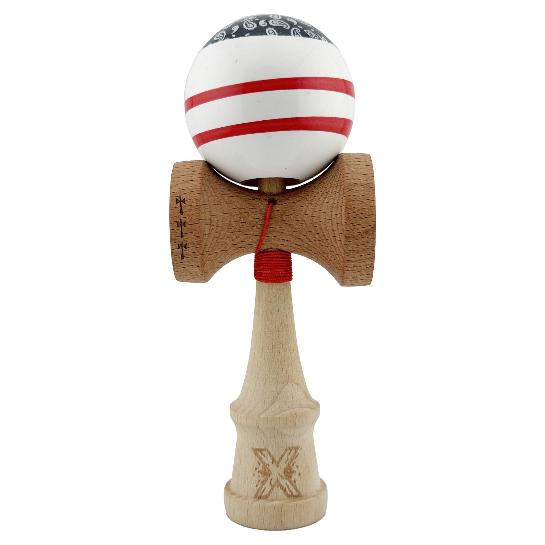 Kendama X CHICANOS Originala, Profesionala, Flippy, Big Cups V2, Super Sticky cu Cupe Mari, Rulment Metalic, din lemn