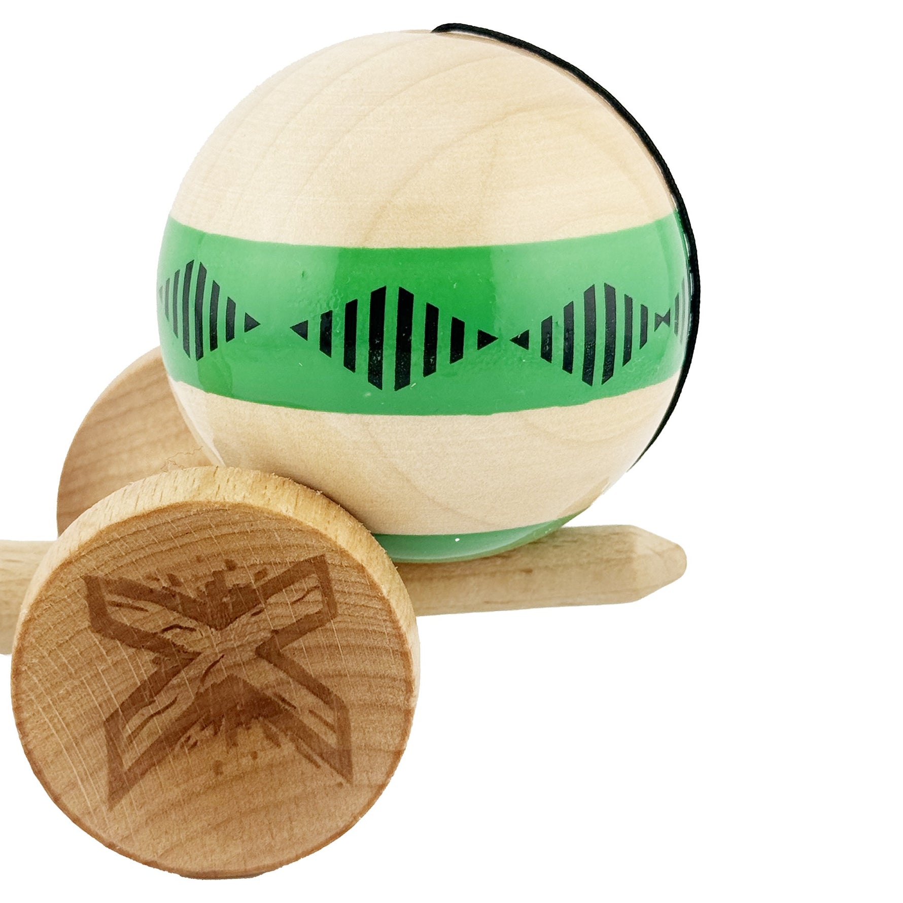 Kendama X FREQUENCY Originala, Profesionala, Flippy, Big Cups V2, Super Sticky cu Cupe Mari, Rulment Metalic, din lemn