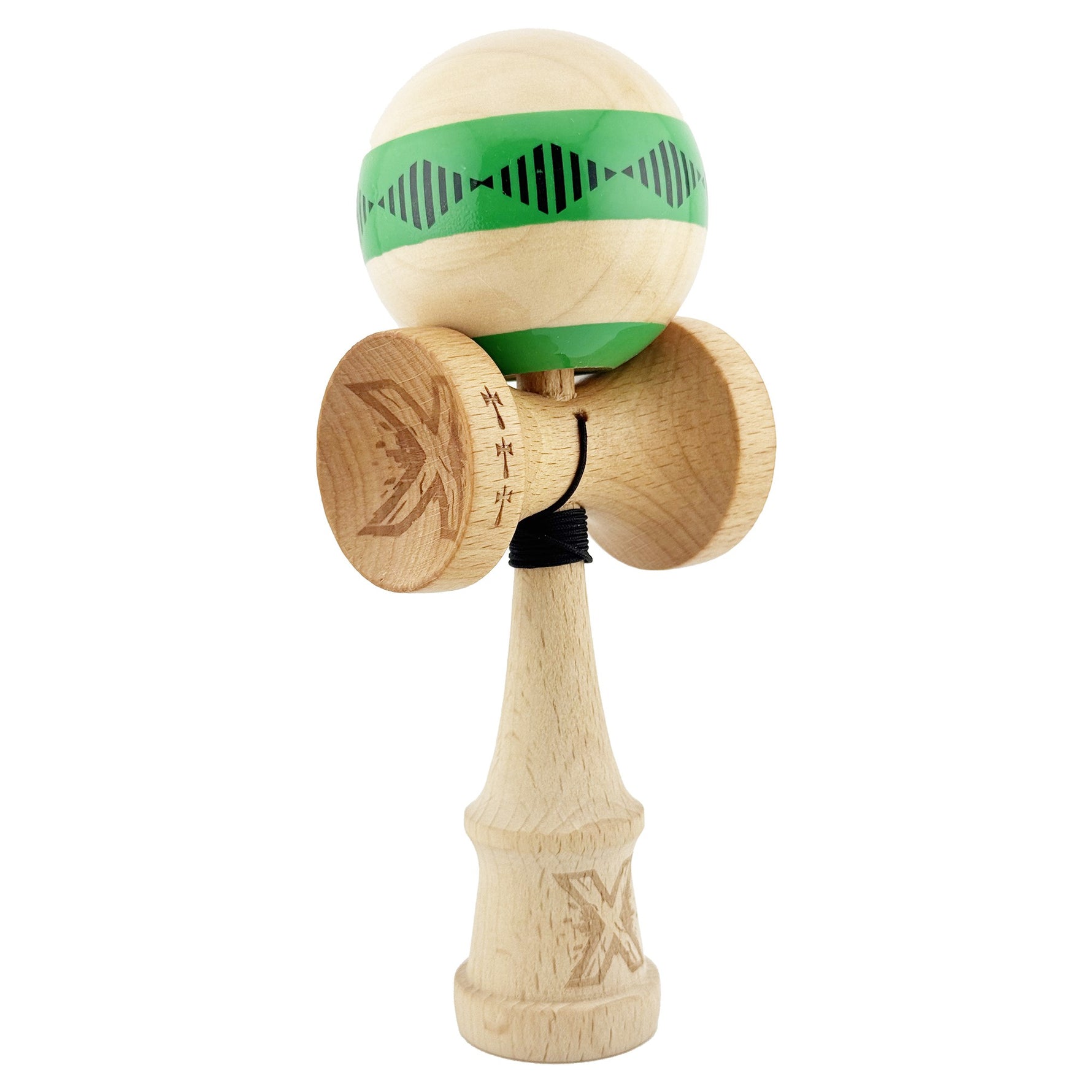 Kendama X FREQUENCY Originala, Profesionala, Flippy, Big Cups V2, Super Sticky cu Cupe Mari, Rulment Metalic, din lemn