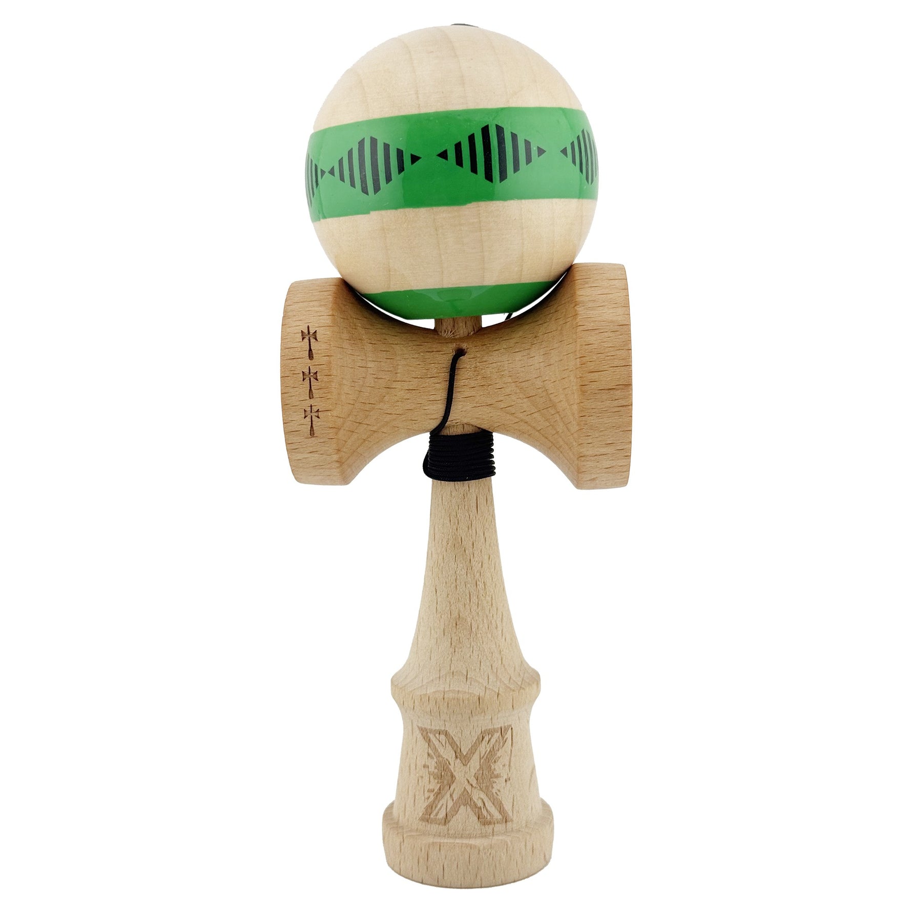 Kendama X FREQUENCY Originala, Profesionala, Flippy, Big Cups V2, Super Sticky cu Cupe Mari, Rulment Metalic, din lemn
