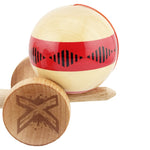 Kendama X FREQUENCY Originala, Profesionala, Flippy, Big Cups V2, Super Sticky cu Cupe Mari, Rulment Metalic, din lemn