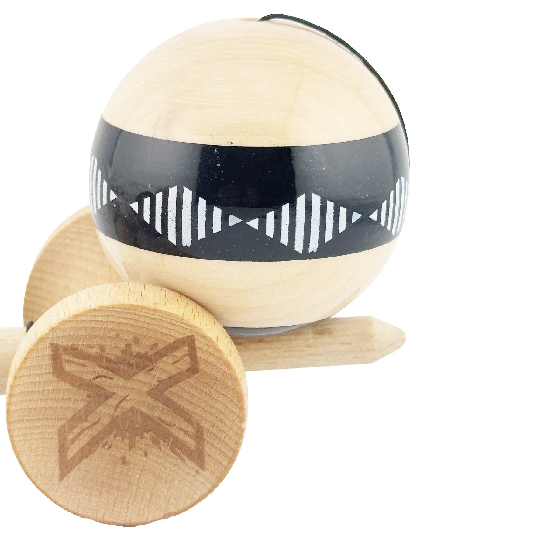Kendama X FREQUENCY Originala, Profesionala, Flippy, Big Cups V2, Super Sticky cu Cupe Mari, Rulment Metalic, din lemn