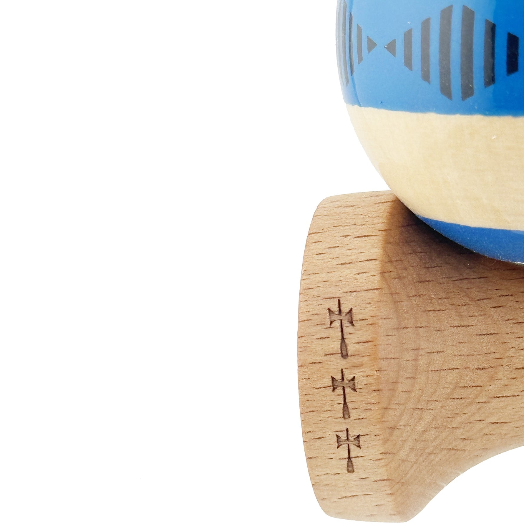 Kendama X FREQUENCY Originala, Profesionala, Flippy, Big Cups V2, Super Sticky cu Cupe Mari, Rulment Metalic, din lemn