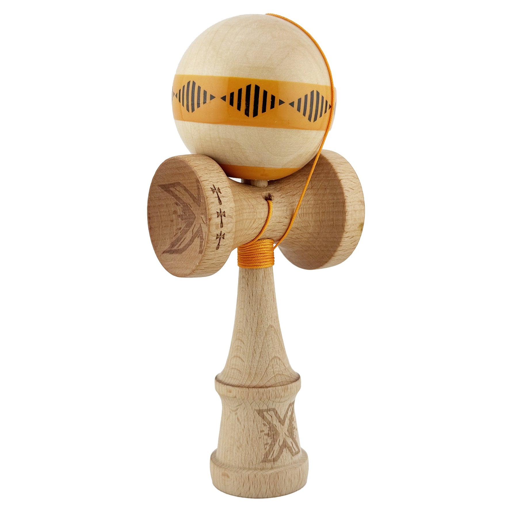 Kendama X FREQUENCY Originala, Profesionala, Flippy, Big Cups V2, Super Sticky cu Cupe Mari, Rulment Metalic, din lemn