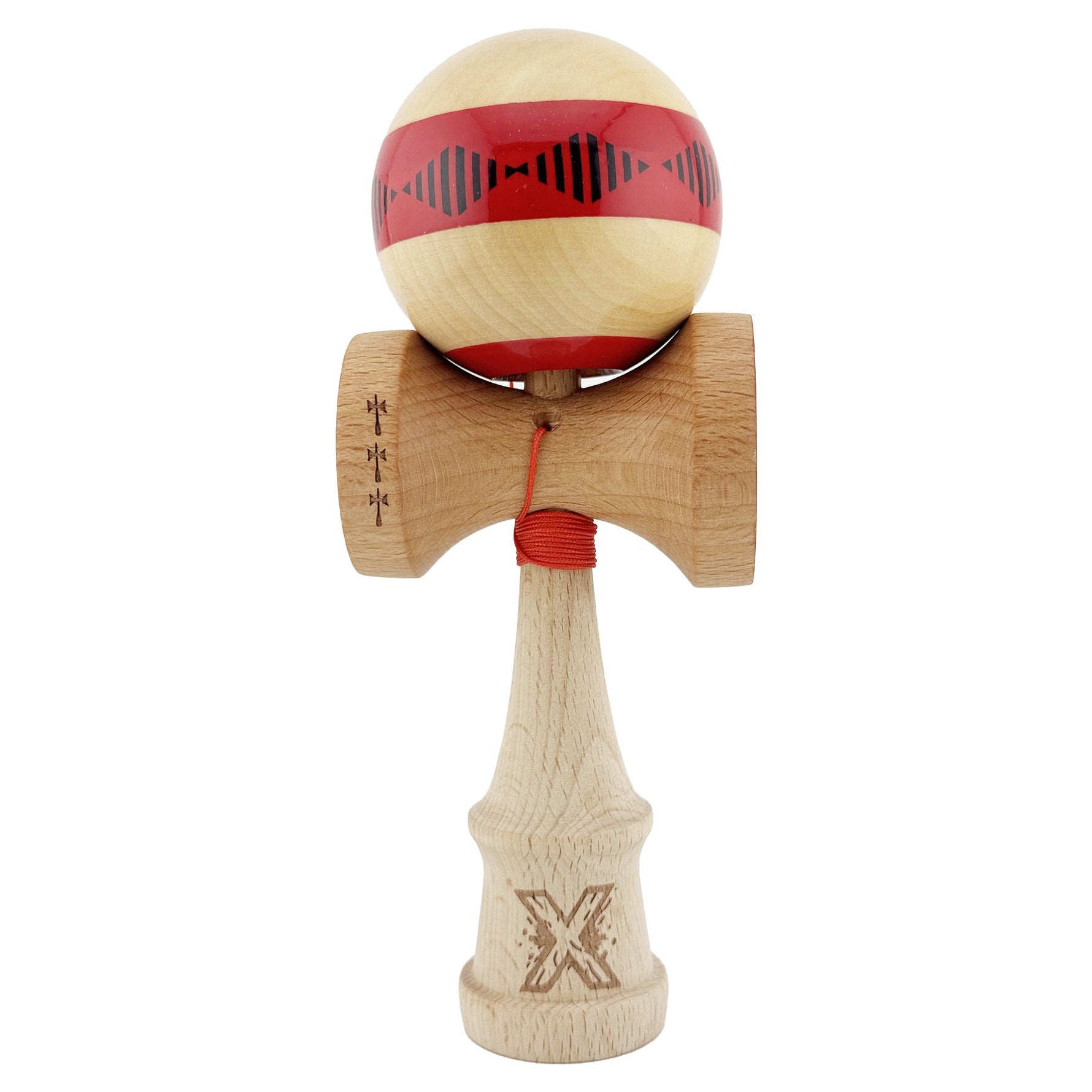 Kendama X FREQUENCY Originala, Profesionala, Flippy, Big Cups V2, Super Sticky cu Cupe Mari, Rulment Metalic, din lemn