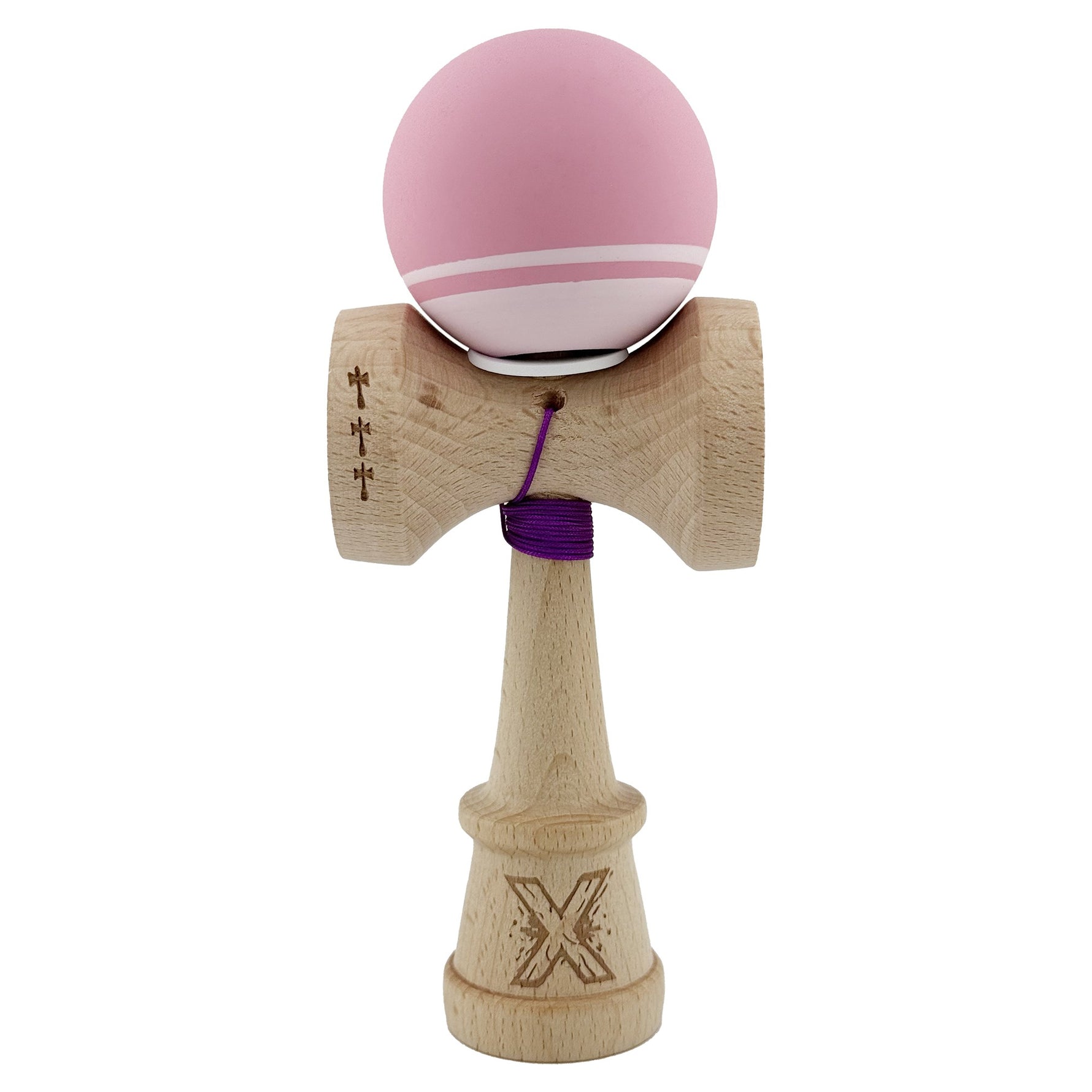 Kendama X Originala, Profesionala, Flippy, Rubber Grip, Cupe Mari KING SIZE V3, Gaura in Baza, Rulment Metalic, din