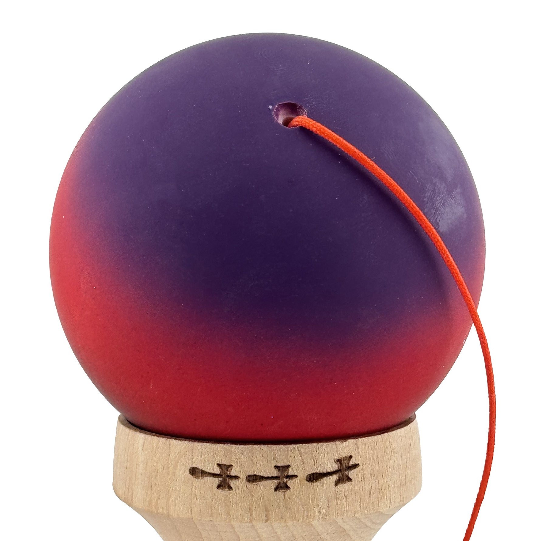 Kendama X Originala, Profesionala, Flippy, Big Cups V2, Rubber Grip cu Cupe Mari, Rulment Metalic cu Ata 55 cm,