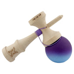Kendama X Originala, Profesionala, Flippy, Big Cups V2, Rubber Grip cu Cupe Mari, Rulment Metalic cu Ata 55 cm,