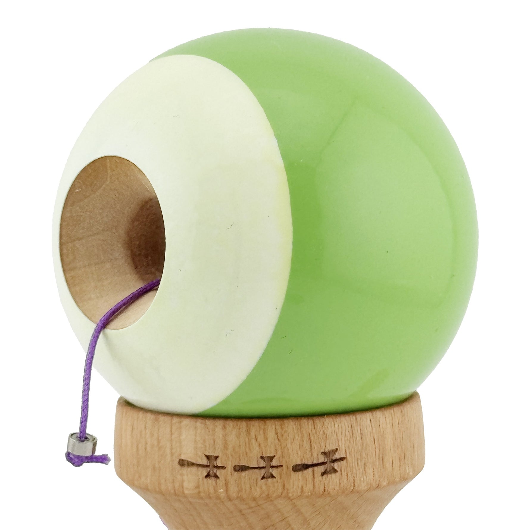 Kendama X Originala, Profesionala, Flippy, Big Cups V2, Super Sticky cu Cupe Mari, din lemn 18 cm, Rulment Metalic cu