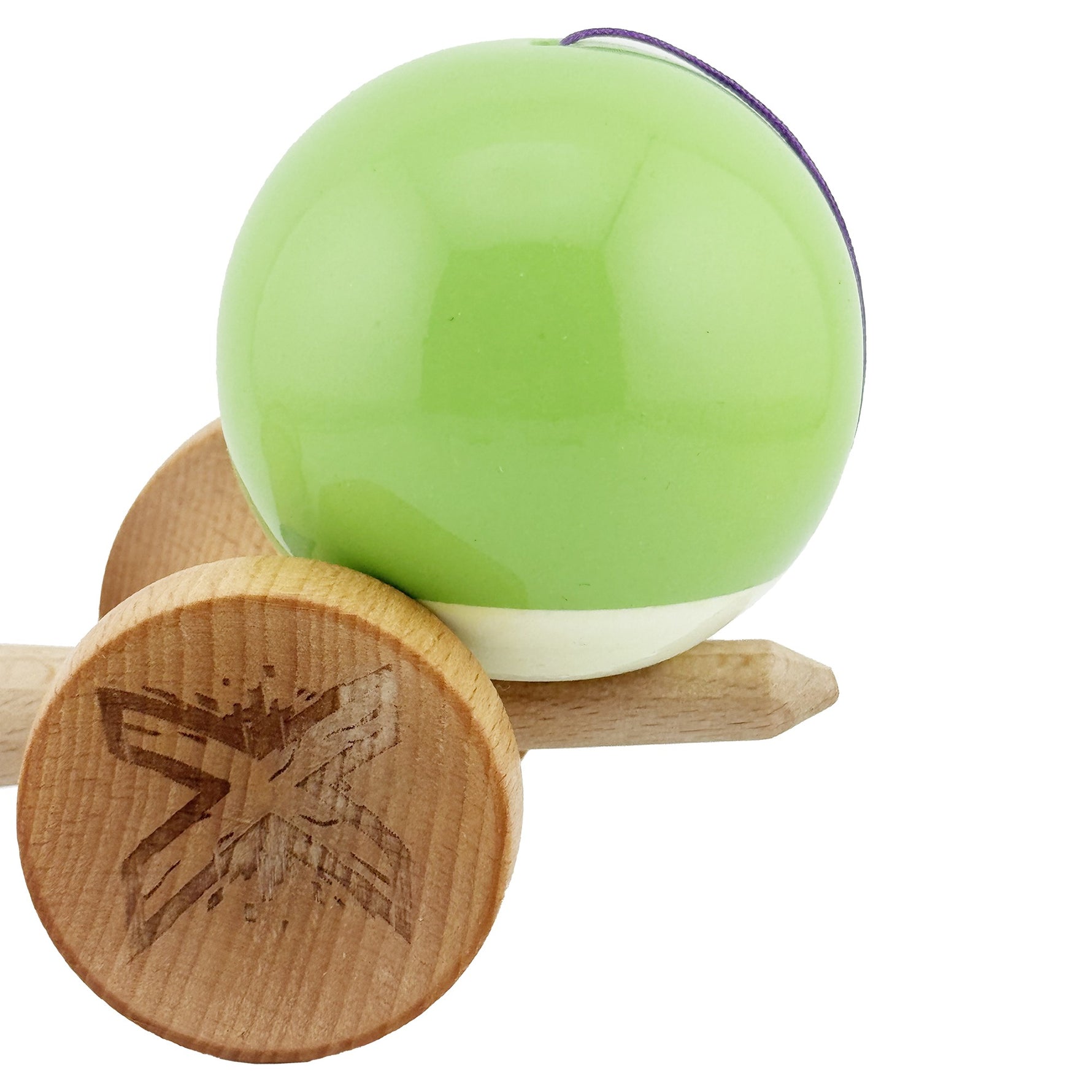 Kendama X Originala, Profesionala, Flippy, Big Cups V2, Super Sticky cu Cupe Mari, din lemn 18 cm, Rulment Metalic cu