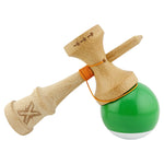 Kendama X Originala, Profesionala, Flippy, Big Cups V2, Super Sticky cu Cupe Mari, din lemn 18 cm, Rulment Metalic cu