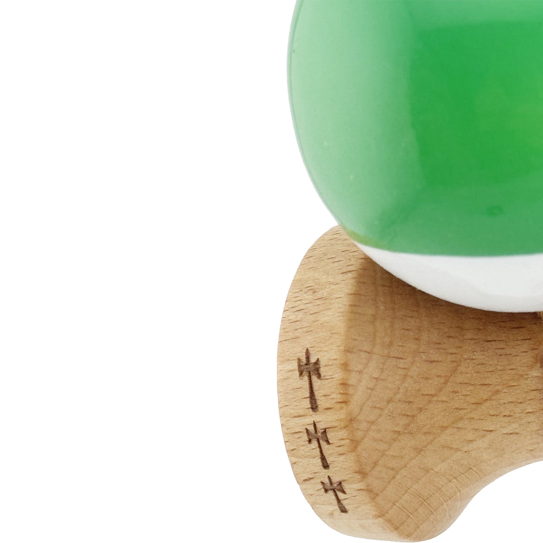 Kendama X Originala, Profesionala, Flippy, Big Cups V2, Super Sticky cu Cupe Mari, din lemn 18 cm, Rulment Metalic cu