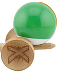 Kendama X Originala, Profesionala, Flippy, Big Cups V2, Super Sticky cu Cupe Mari, din lemn 18 cm, Rulment Metalic cu