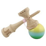 Kendama X Originala, Profesionala, Flippy, Big Cups V2, Super Sticky cu Cupe Mari, din lemn 18 cm, Rulment Metalic cu