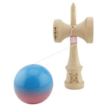 Kendama X Originala, Profesionala, Flippy, Big Cups V2, Super Sticky cu Cupe Mari, din lemn 18 cm, Rulment Metalic cu