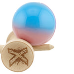 Kendama X Originala, Profesionala, Flippy, Big Cups V2, Super Sticky cu Cupe Mari, din lemn 18 cm, Rulment Metalic cu