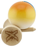 Kendama X Originala, Profesionala, Flippy, Big Cups V2, Super Sticky cu Cupe Mari, din lemn 18 cm, Rulment Metalic cu