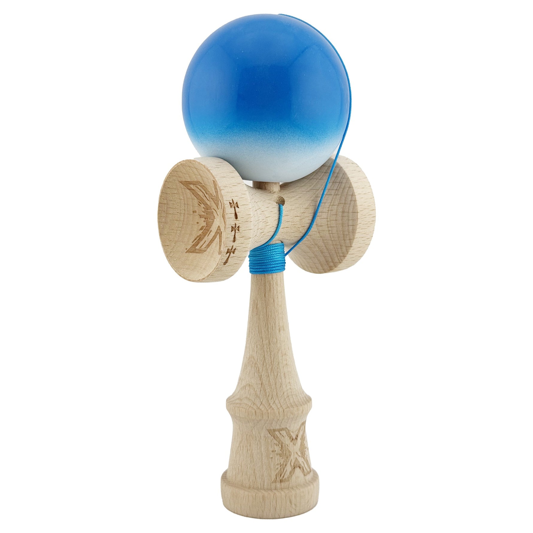 Kendama X Originala, Profesionala, Flippy, Big Cups V2, Super Sticky cu Cupe Mari, din lemn 18 cm, Rulment Metalic cu