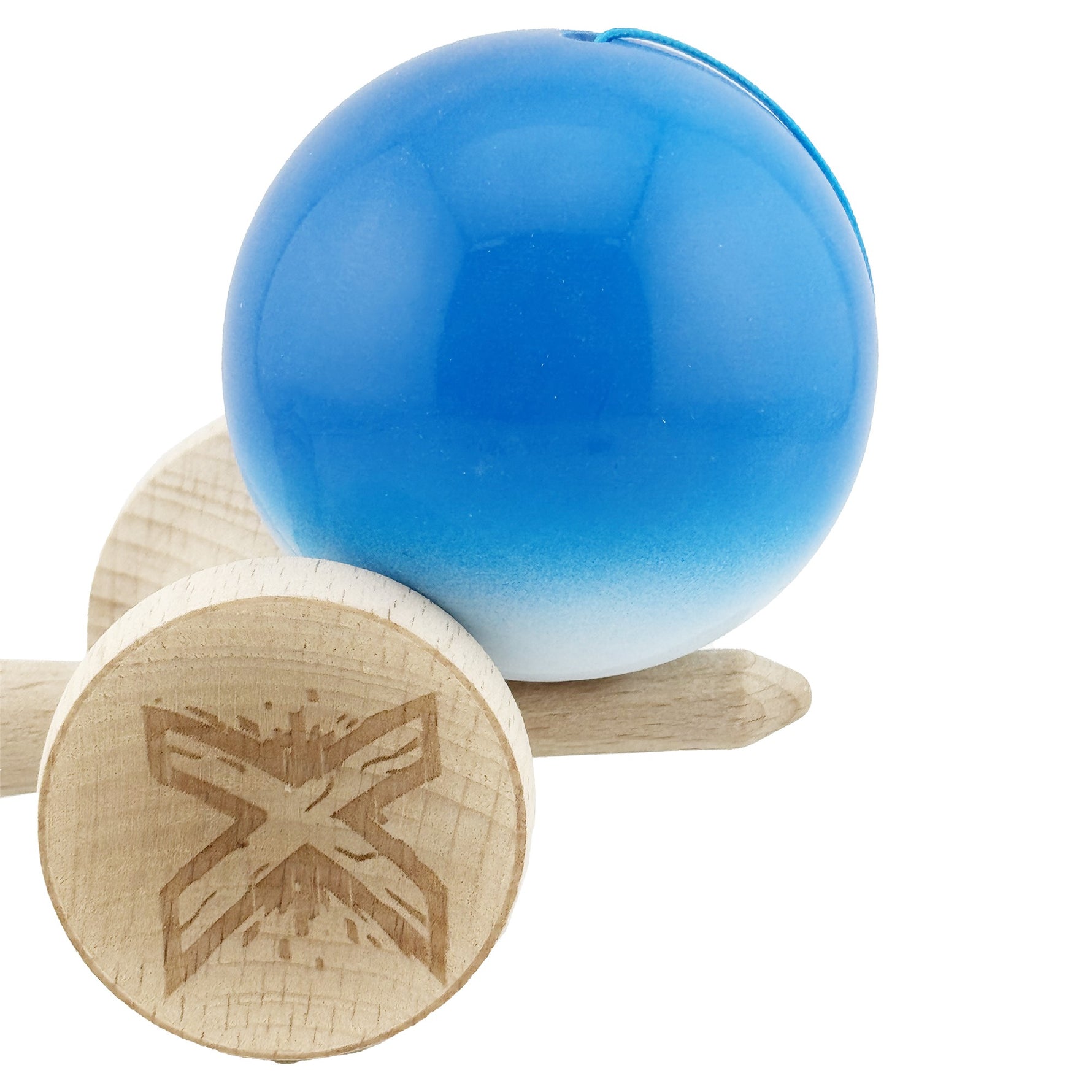 Kendama X Originala, Profesionala, Flippy, Big Cups V2, Super Sticky cu Cupe Mari, din lemn 18 cm, Rulment Metalic cu
