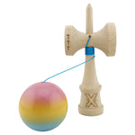 Kendama X Originala, Profesionala, Flippy, Big Cups V2, Super Sticky cu Cupe Mari, din lemn 18 cm, Rulment Metalic cu